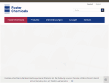 Tablet Screenshot of foster-chemicals.de